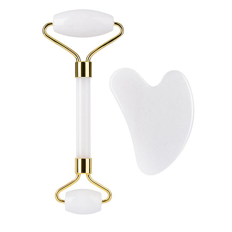 Jade Facial Roller & Gua Sha Duo - Selected by Velisha London